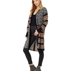 Women's Multicolor Striped Cardigan